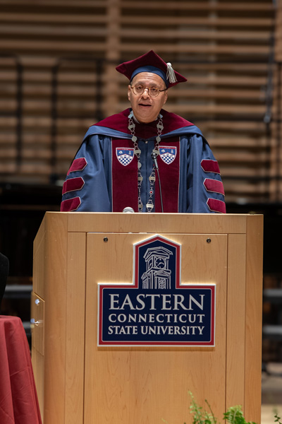 President Ismaili speaking during his Inauguration