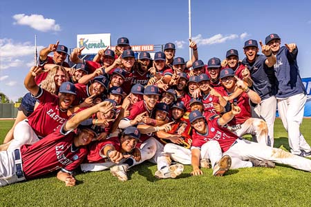 Baseball team posing for photo