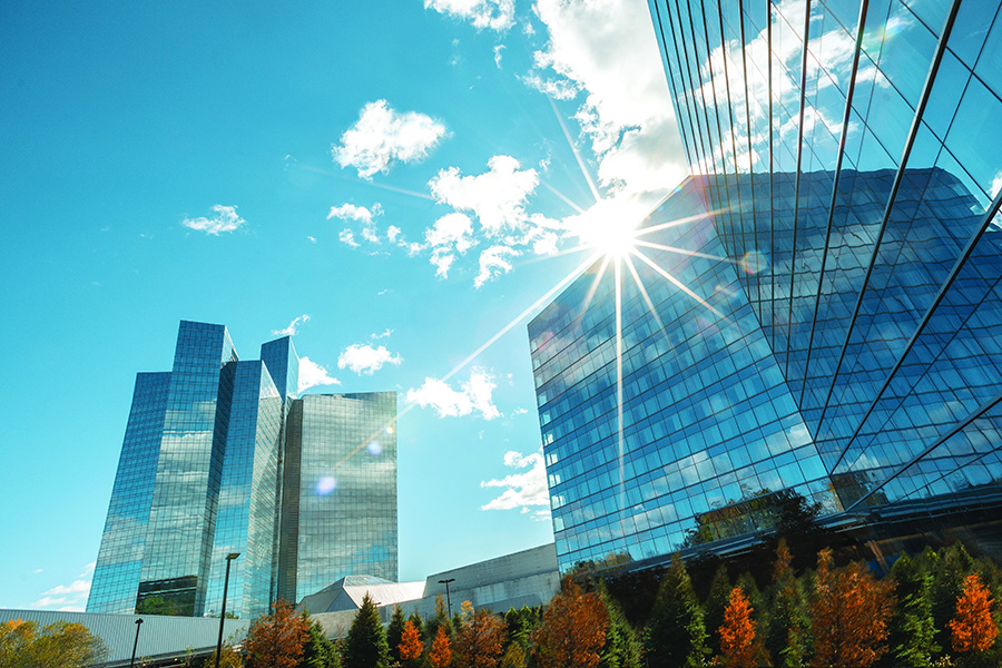 mohegan casino exterior