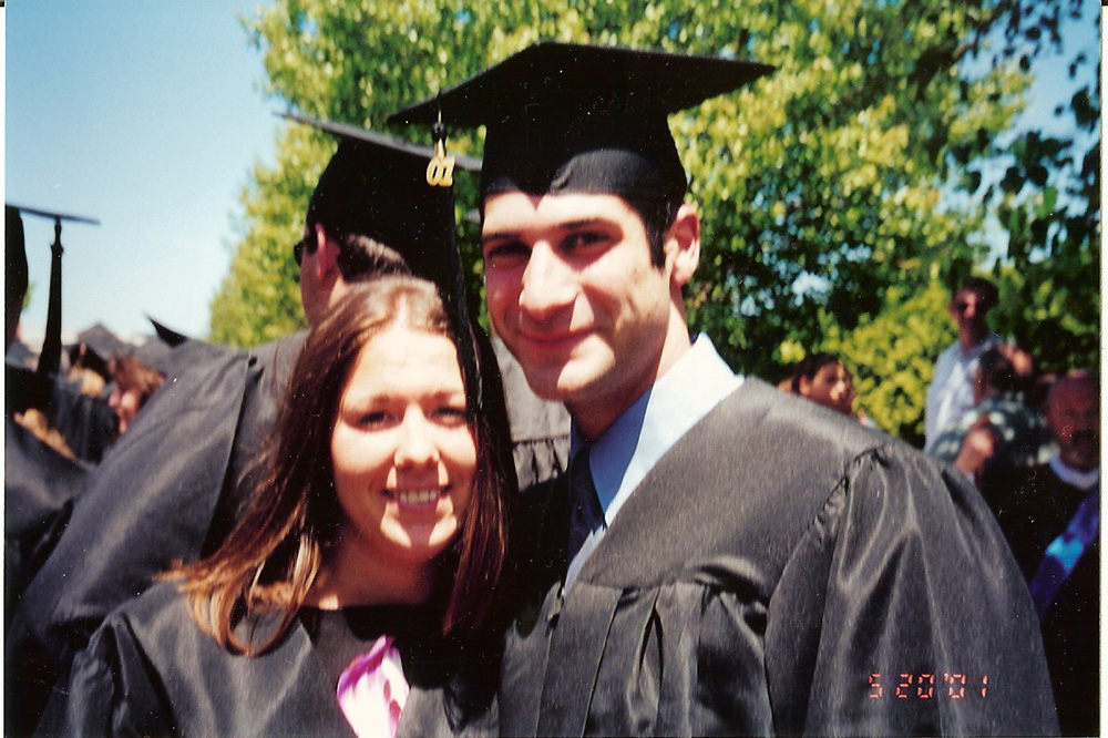 the Reinharts at their graduation