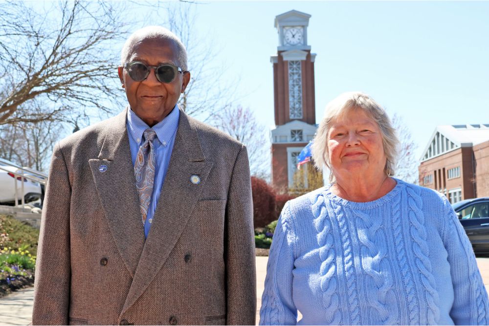Floyd Bagwell (left) and Margaret Hebert