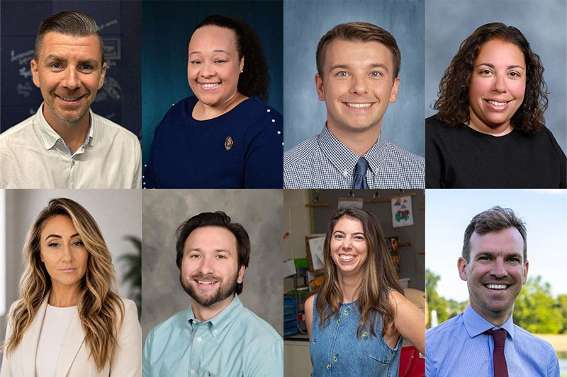 headshots of alumni from Eastern who are currently teachers