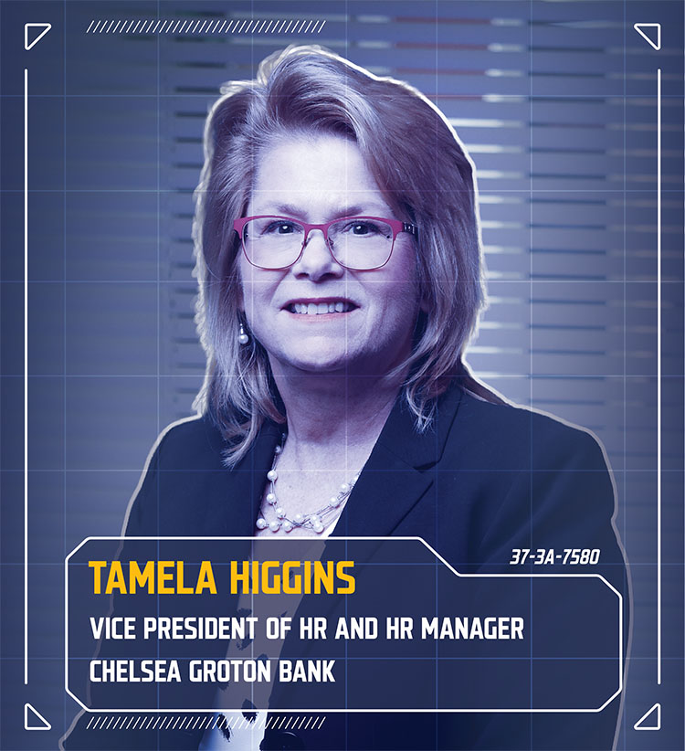 Tamela Higgins, vice president of HR and HR manager, Chelsea Groton Bank