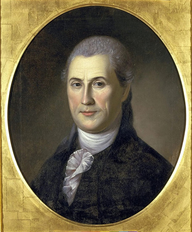 Samuel Huntington. Oil painting by Charles Wilson Peale, ca. 1783. 