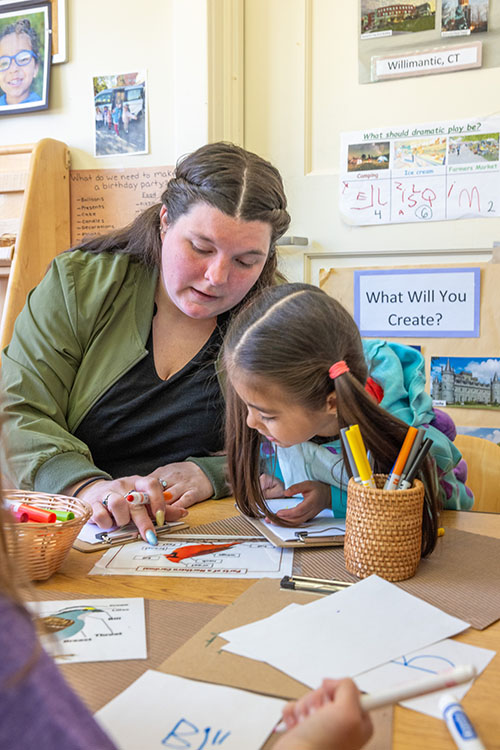 CFDRC teacher Emily Grogan ’17 