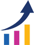 illustration of bar chart and arrow going up