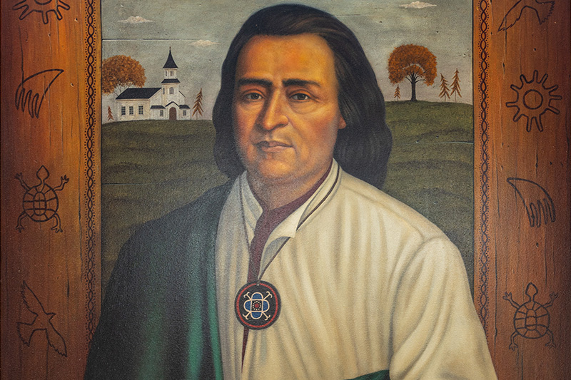 painting of Samson Occum