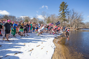 Eastern students take the plunge.