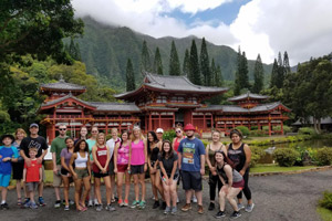 Psychology students in Hawaii.