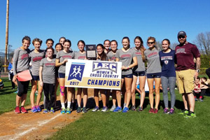 The women’s cross country team captured its first-ever LEC title in fall 2017 and was a major contributor to Eastern winning the 2017-18 Commissioner’s Cup.