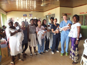 Students pose for the camera.