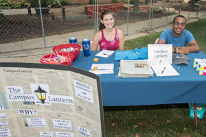 The Campus Lantern picnic table.