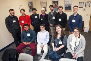 Eastern students pose for the camera.