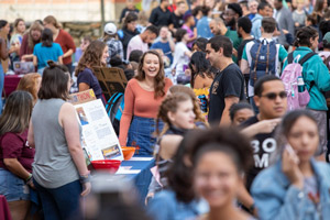 Eastern students at the President's Picnic