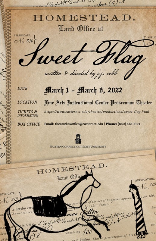 Poster to advertise "Sweet Flag."
