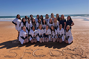 team on the beach 