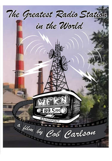 Radio tower logo with text, "The Greatest Radio Station in the World"