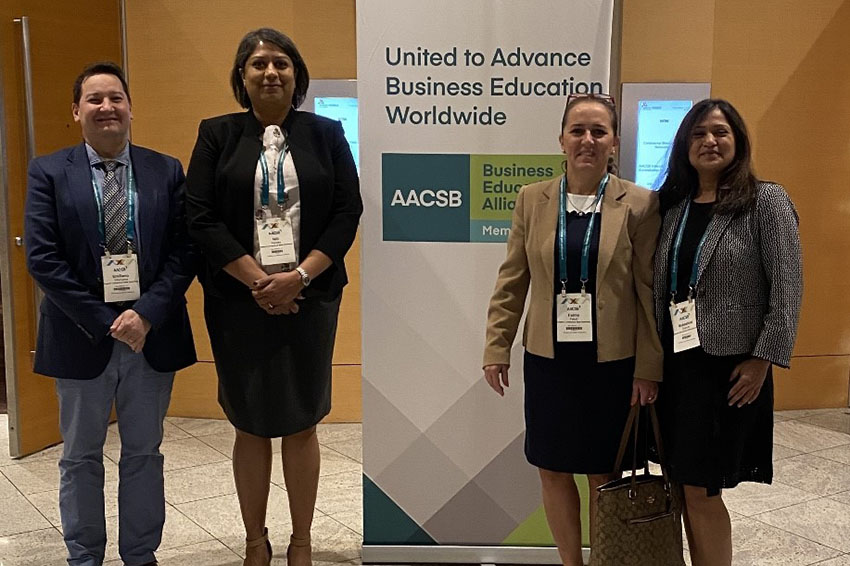 Management and Marketing Department attends AACSB Conference