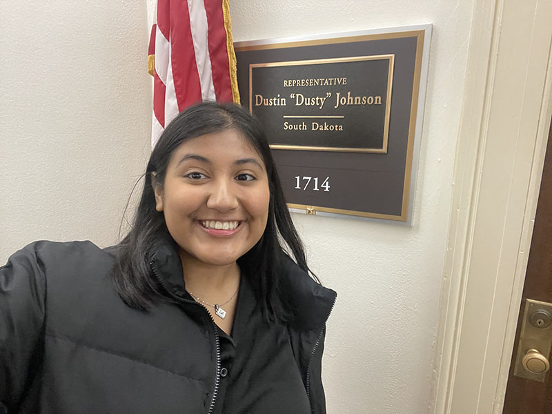 Escalante outside Rep. Johnson's office