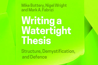 "Writing a Watertight Thesis" book cover. 