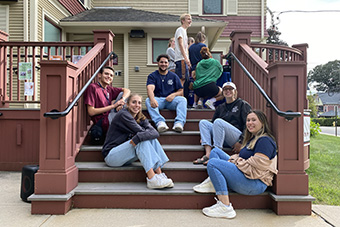 CCE attendees on steps