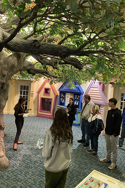 Prospective students tour campus facilities