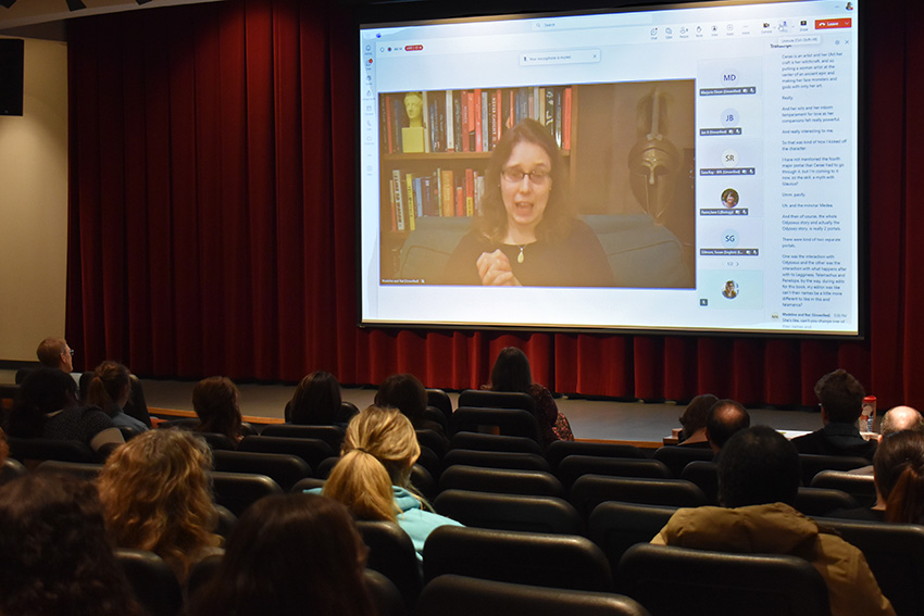 Miller hosts lecture detailing the process of writing "Circe."