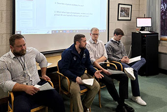 company representatives at BIS-ITSA manufacturing panel