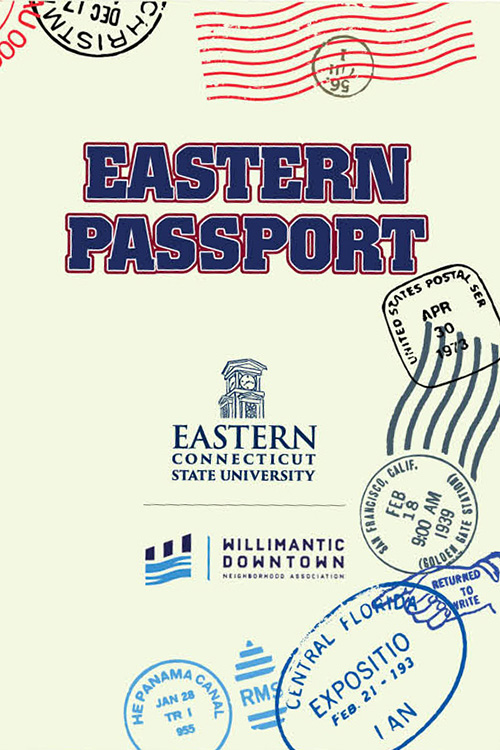 Promotional flyer for 'Eastern Passport'