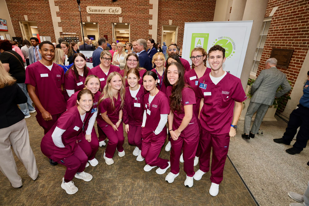 Nursing students gather at ribbon cutting ceremony