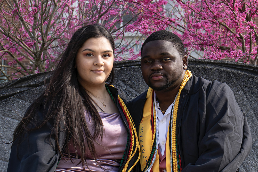 Willis and Garcia at graduation in May 2022