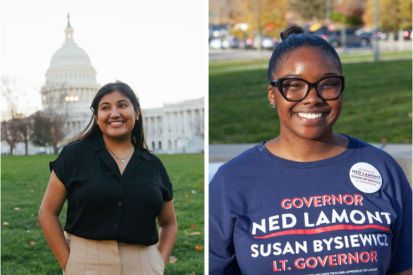 Grace Carlos '23 and Katherine Escalante '25