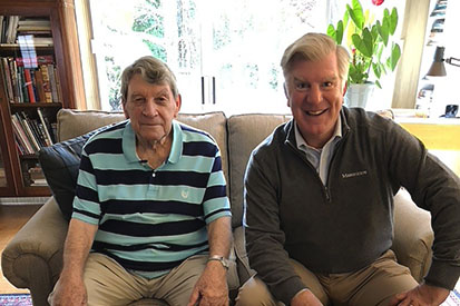 Jay Cobbledick (left) and Bob Polito '86 (right)