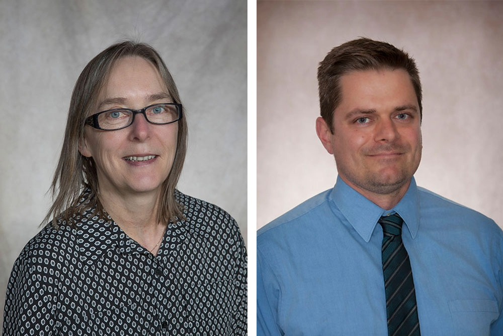Professors Barbara Murdoch (left) and Matthew Graham (right)