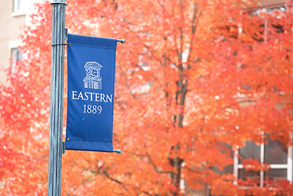 Eastern banner on a fall day