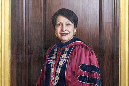 Official portrait of President Elsa M. Núñez