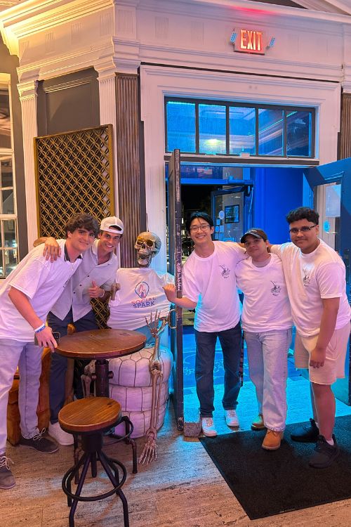 Social Spark team members at a networking event