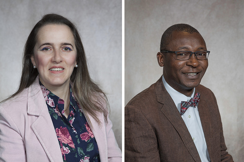 Fatma Pakdil (left) and Steve Muchiri