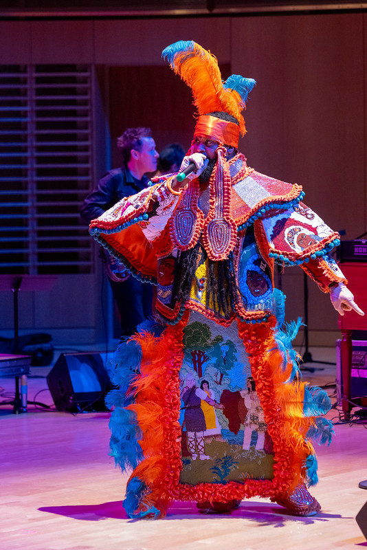 A singer onstage at "Take Me to the River All Stars"