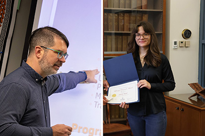 James Diller (left) and Saoirse Ward