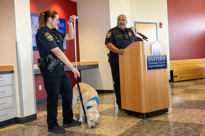 Goliath is inaugurated as a police pup