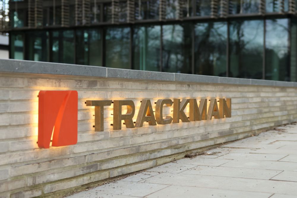 The entry to Trackman's innovation center