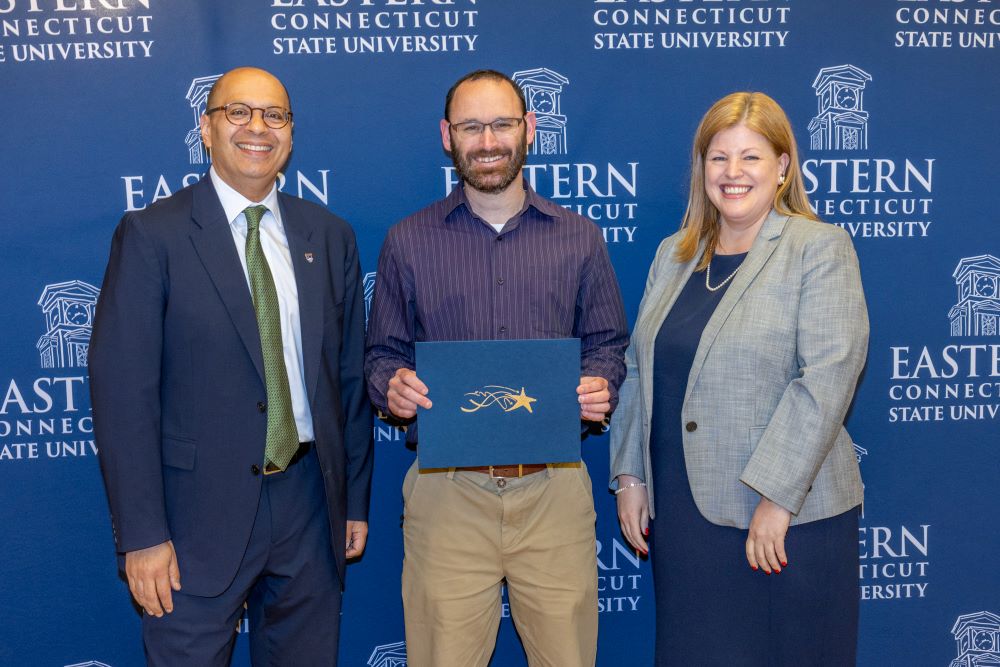 From left: Karim Ismaili, Garrett Dancik, Cheryl Wilson