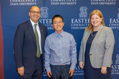 From left: Karim Ismaili, Xing Liu, Cheryl Wilson