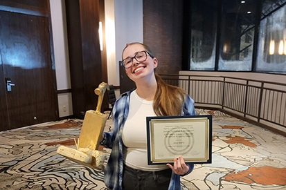 Recent graduate nationally recognized for theatre lighting design-thumbnail image