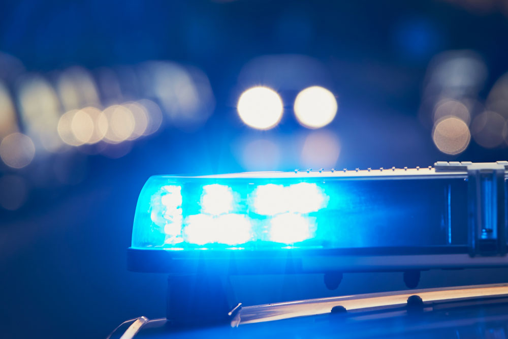 Stock photograph of a police cruiser.