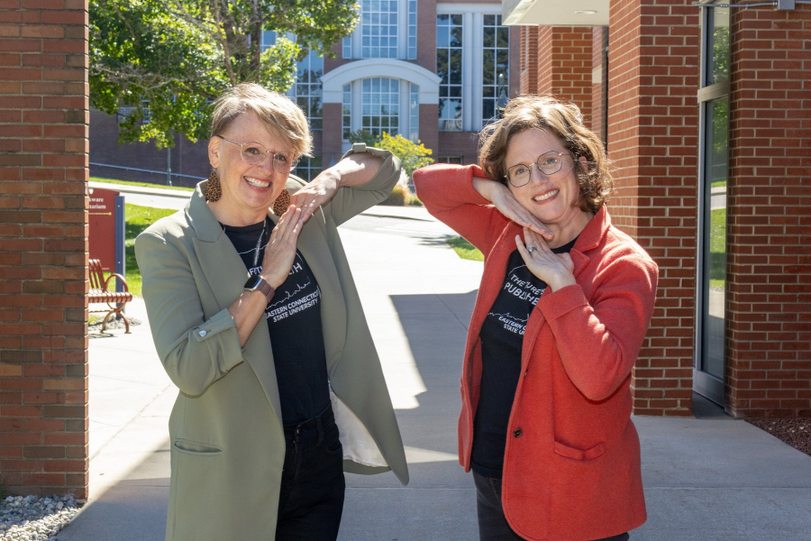 Dr.Sarah Walters and Dr.Sara Carroll post at Eastern Connecticut State University.