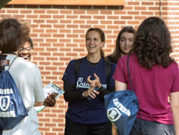 students having a discussion