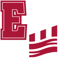 Eastern Passport stamp, a bold E and a stylized clap board