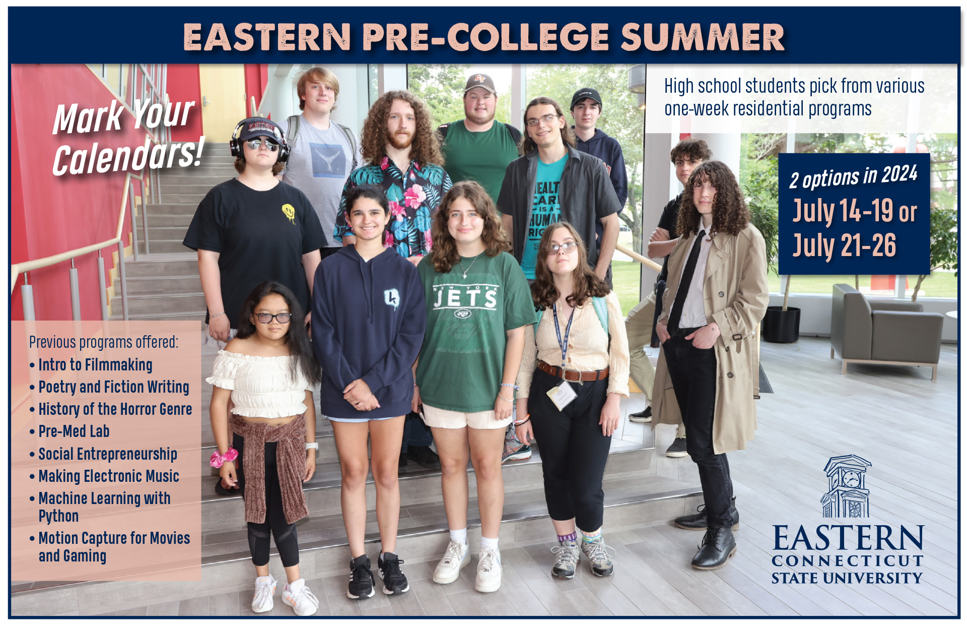 Two options available in 2024: July 14-19 or July 21-26